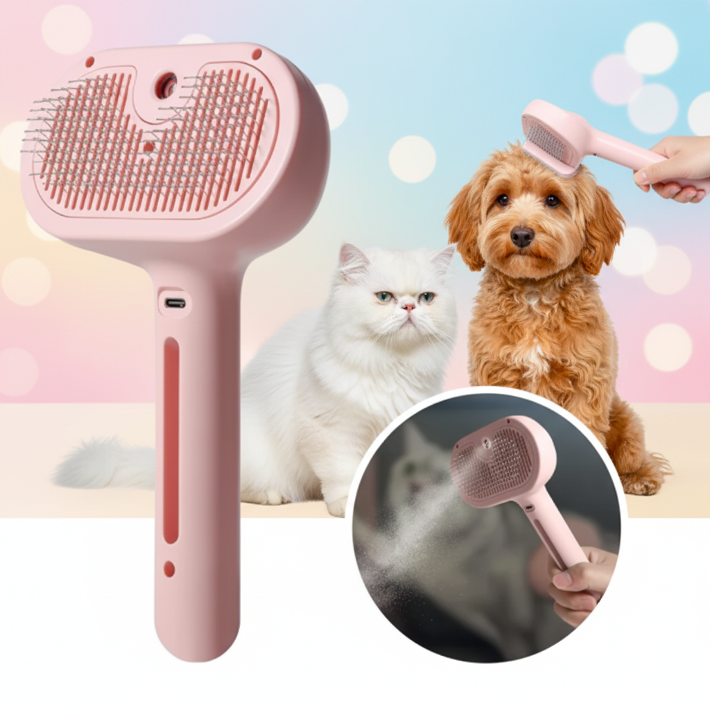 Pet Hair Spray Brush