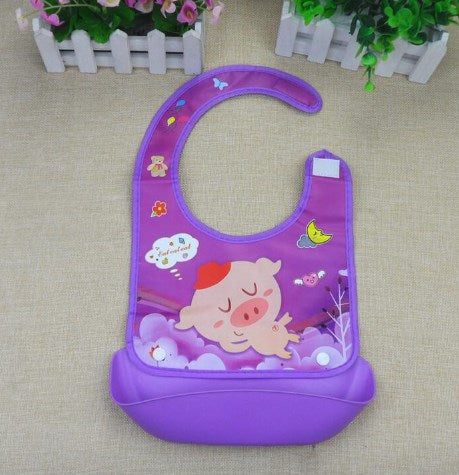 Silicone Mealtime Bibs - Washable & Long-Lasting