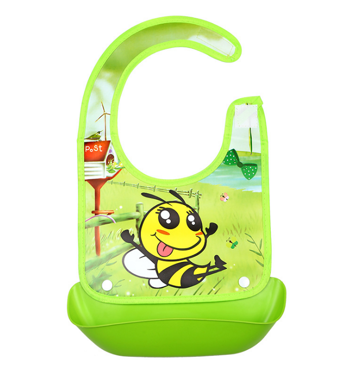 Silicone Mealtime Bibs - Washable & Long-Lasting