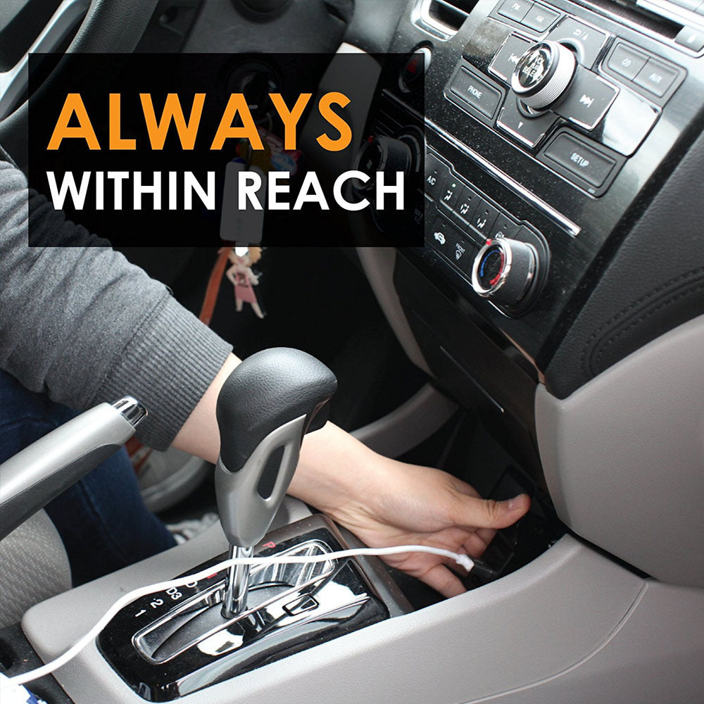 2-in-1 Car Charger and Auto Rescue Window Breaker Combo