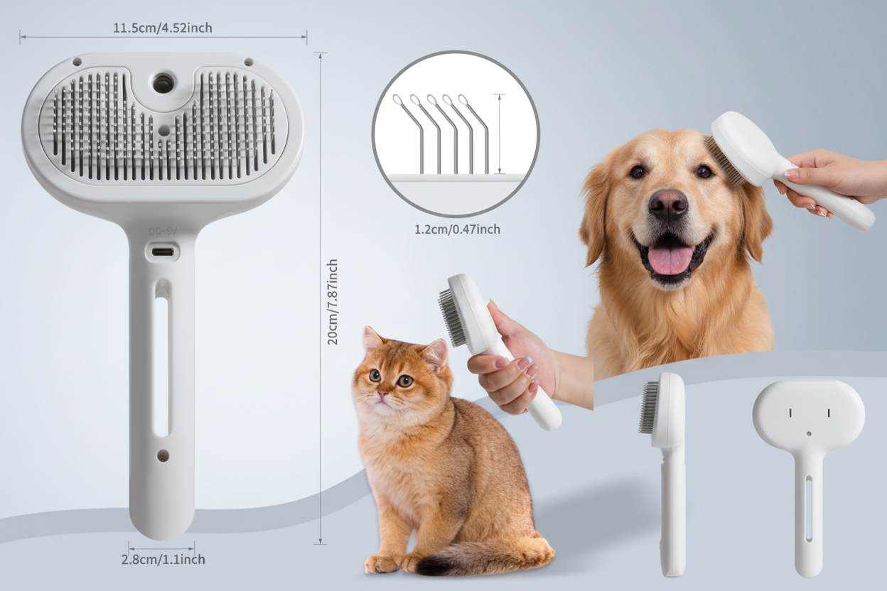 Pet Hair Spray Brush