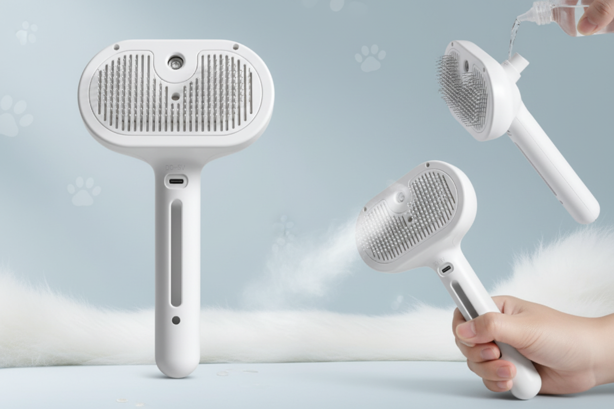 Pet Hair Spray Brush